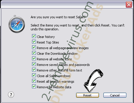 DNSUnlocker Ads Safari reset