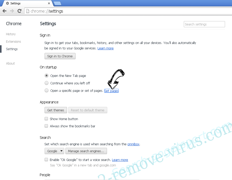 WeatherHub Chrome settings