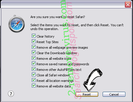 Mulkey adware Safari reset