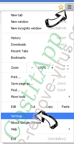 ArchieveSeeker (Mac) adware Chrome menu