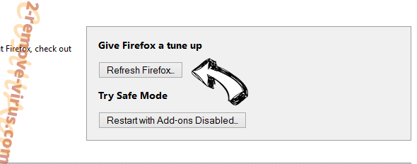 Ads by Walermis Firefox reset