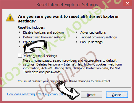 Search.certified-toolbar.com IE reset