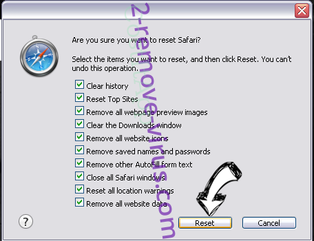 Verwijderen ArchieveSeeker (Mac) adware Safari reset