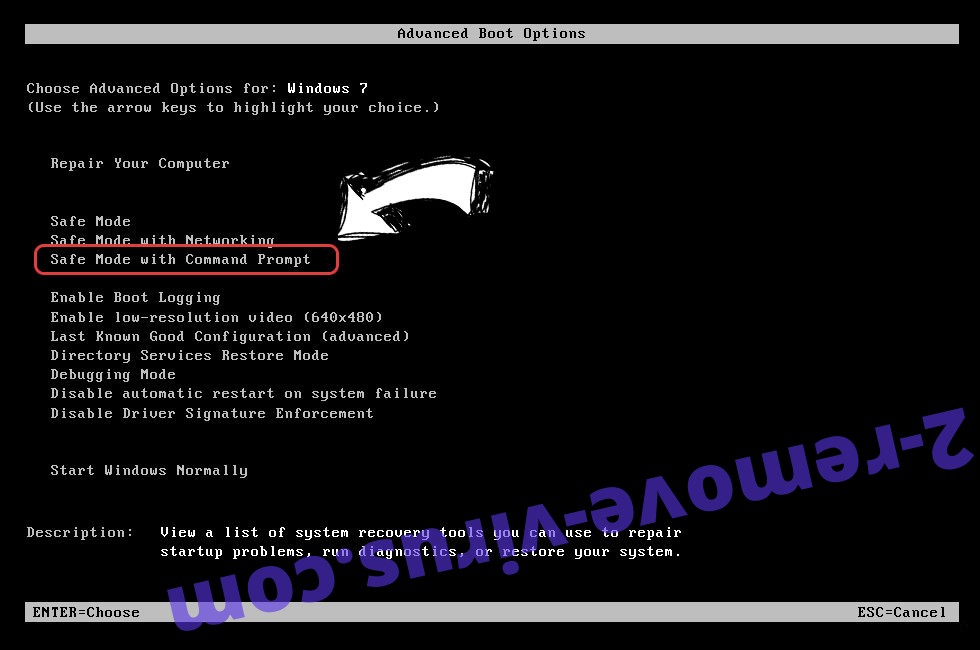 Windows boot menu - command prompt