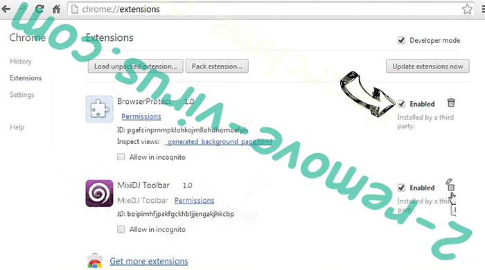 RespectSale Ads Chrome extensions disable