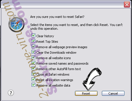 BalanceStack (Mac) adware Safari reset