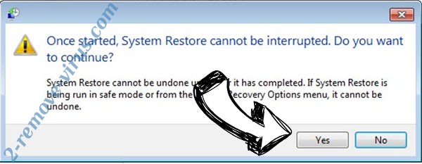 Vvew Ransomware removal - restore message