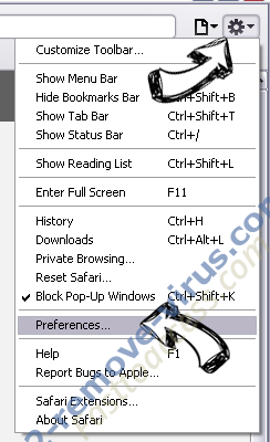 Secure-surf.com Safari menu