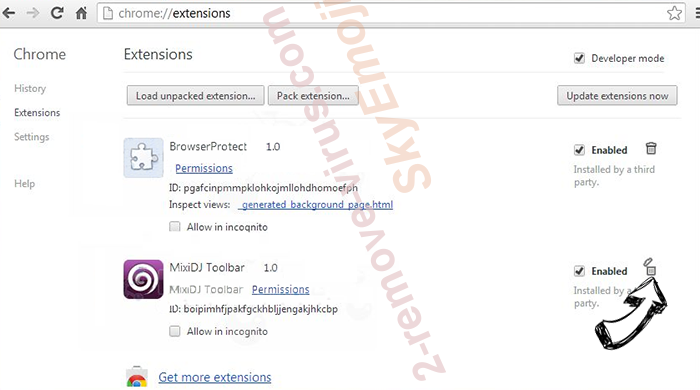 Plugins Button Extension Chrome extensions remove