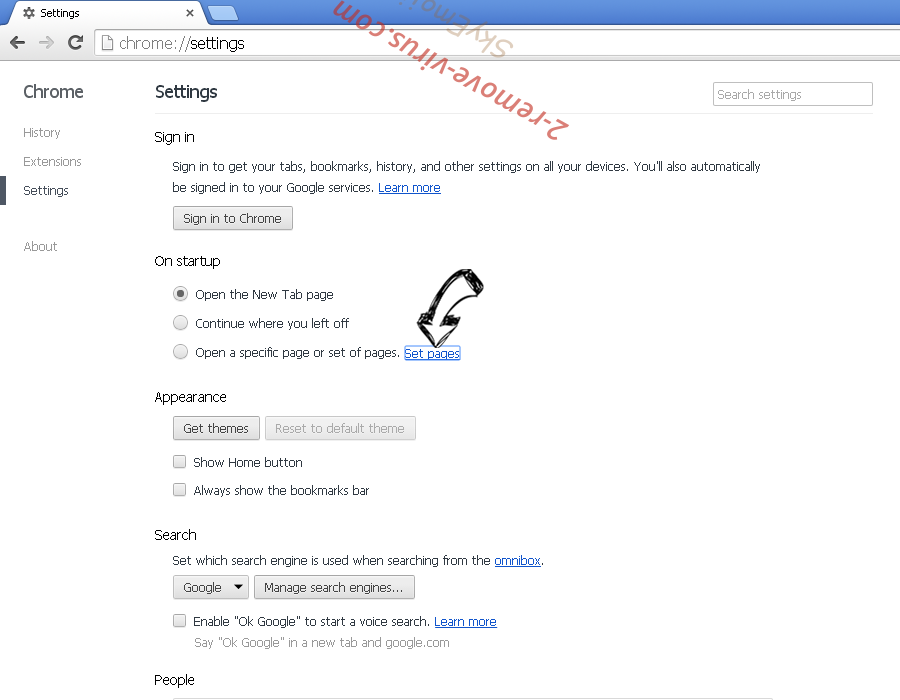 CargoVictory (Mac) adware Chrome settings