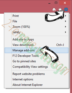 Apsr.xyz redirect Virus IE gear