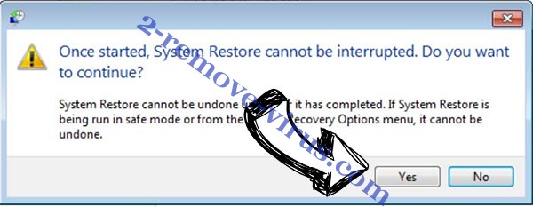 Yytw ransomware removal - restore message