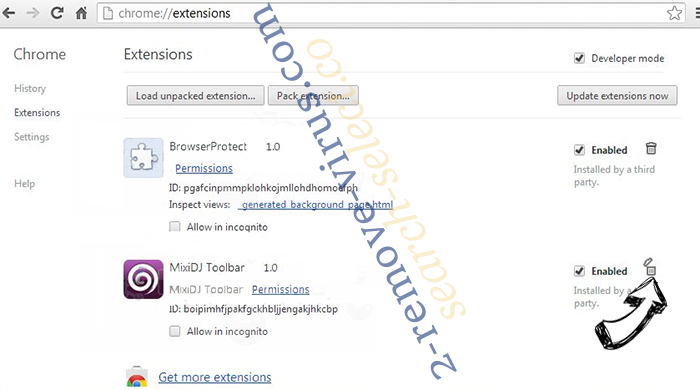 HubProject (Mac) adware Chrome extensions remove