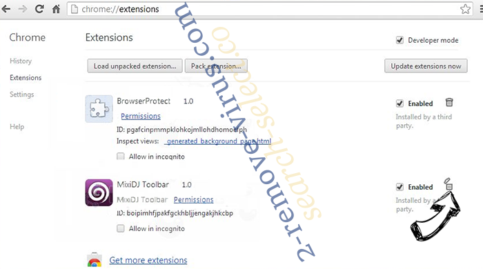 Search.cocoshamen.com Chrome extensions remove