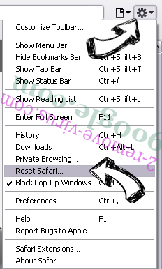 Safety4browser.com Safari reset menu