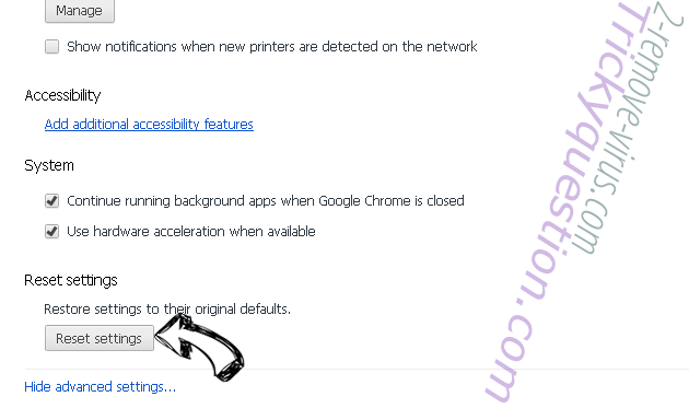 Go2news.biz Chrome advanced menu