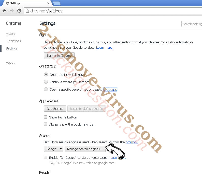 Go2news.biz Chrome extensions disable