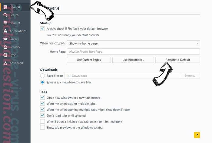 skyjem.com Firefox reset confirm