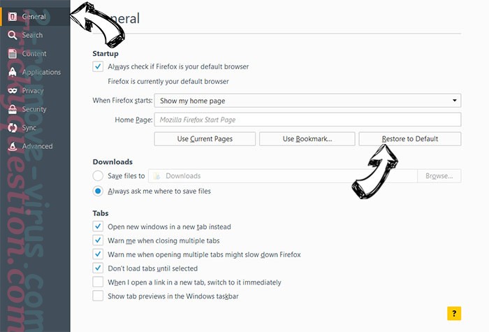 How To DIY virus Firefox reset confirm