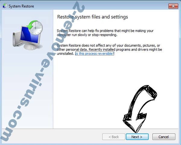 Get rid of Verwijderen Coharos ransomware - restore init