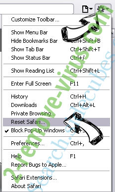 Bedep virus Safari reset menu