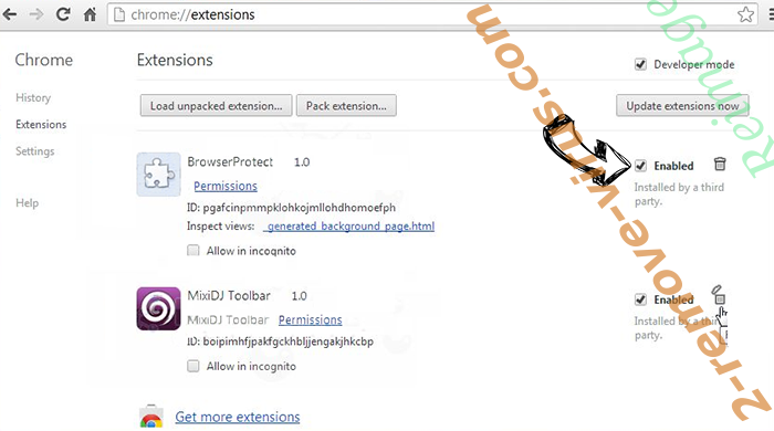 Reimage Chrome extensions disable