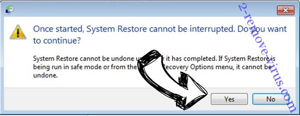 Zepto virus removal - restore message