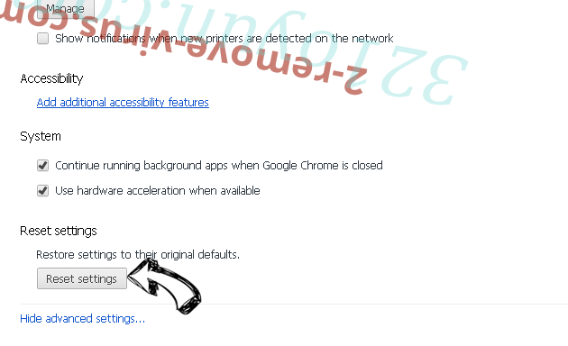 Fake Google Security Warning Chrome advanced menu
