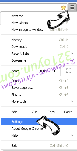 Togosearching.com virus Chrome menu