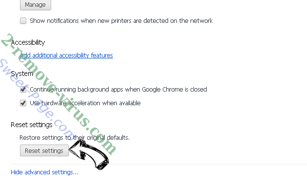 Guard-search.com Chrome advanced menu