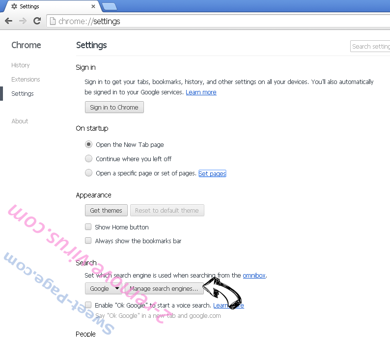 Search.protectedio.com Chrome extensions disable