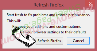 Sweet-Page.com Firefox reset confirm