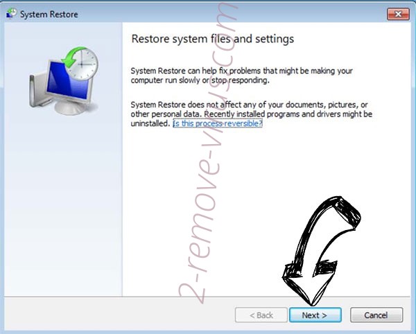 Get rid of Verasto ransomware - restore init
