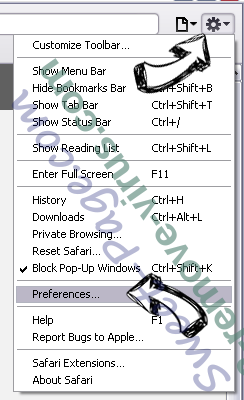 DNS Unlocker Safari menu