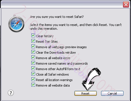 MySearch123.com Safari reset