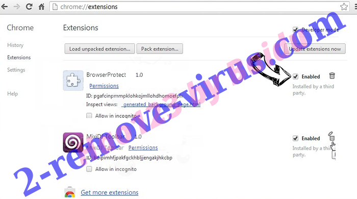 Safe.search.tools virus Chrome extensions disable