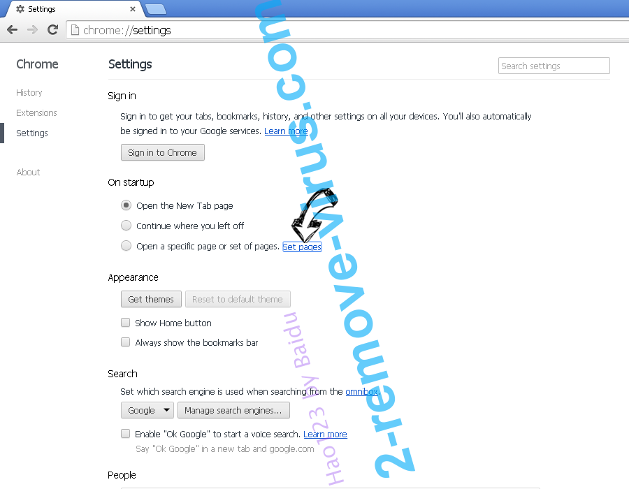 Safe.search.tools virus Chrome settings