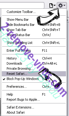 Safe.search.tools virus Safari reset menu