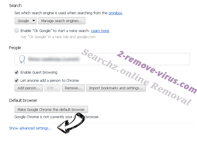 RootCompact adware Chrome settings more