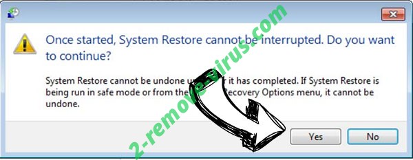 Qqmt Ransomware removal - restore message