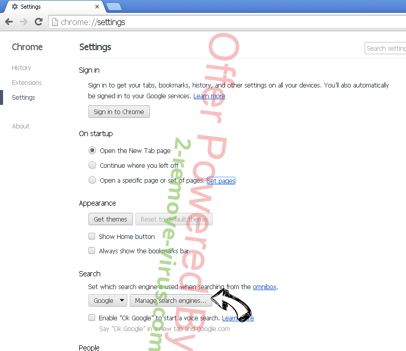 AwesomeNewTab browser hijacker Chrome extensions disable