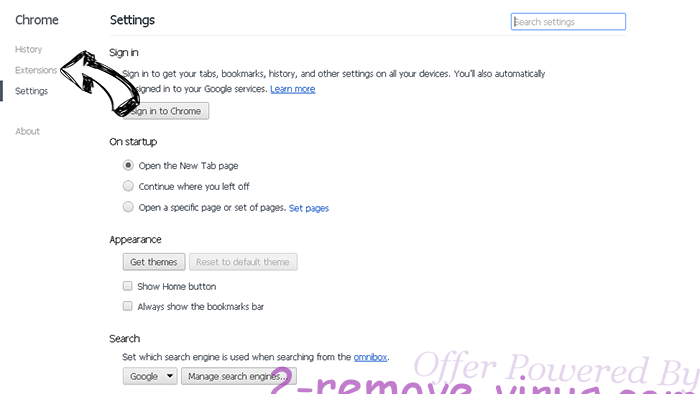 AwesomeNewTab browser hijacker Chrome settings