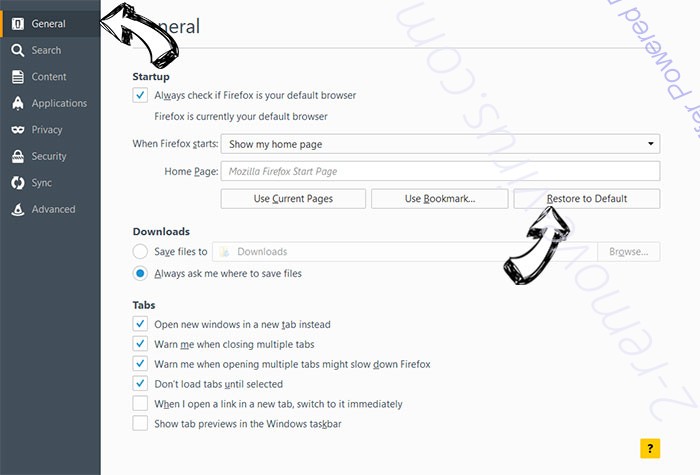 BizarreHall Firefox reset confirm