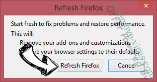 Offer Powered By Firefox reset confirm