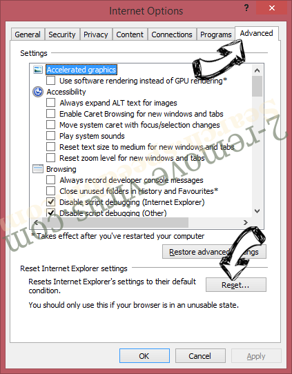 EnhancementLaptop adware IE reset browser