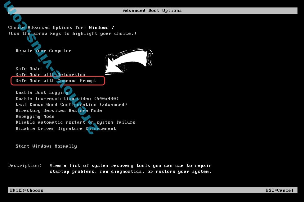 Windows boot menu - command prompt