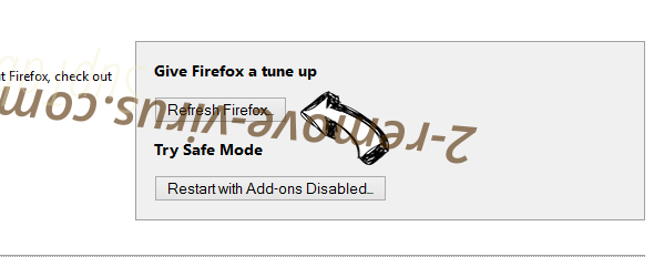 Startgo123.com Virus Firefox reset