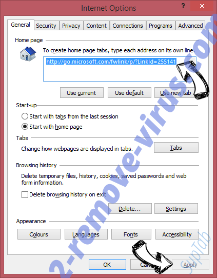 Startgo123.com Virus IE toolbars and extensions