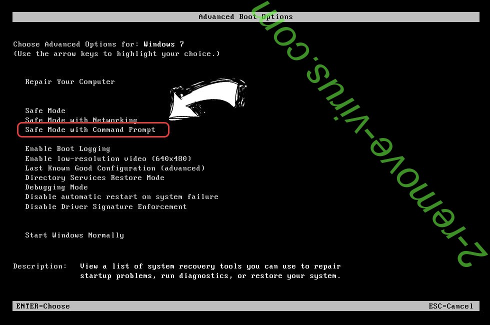 Windows boot menu - command prompt