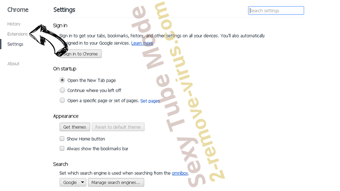 Seekmix.com Chrome settings